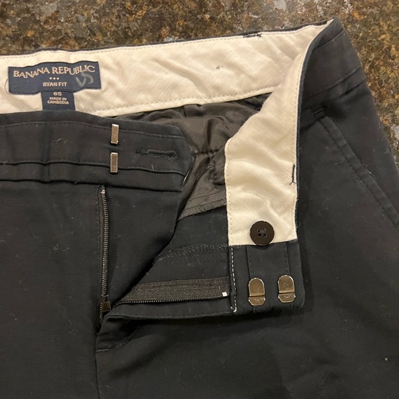 Banana Republic Ryan Fit Ladies Black Twill Pants - Picture 6 of 13